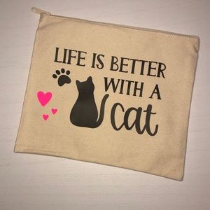 Cat makeup bag